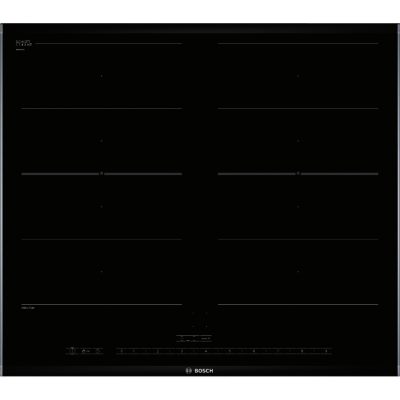 Bosch Logixx PIV675N17E 60cm Twin FlexInduction Hob in Black with Steel Trim